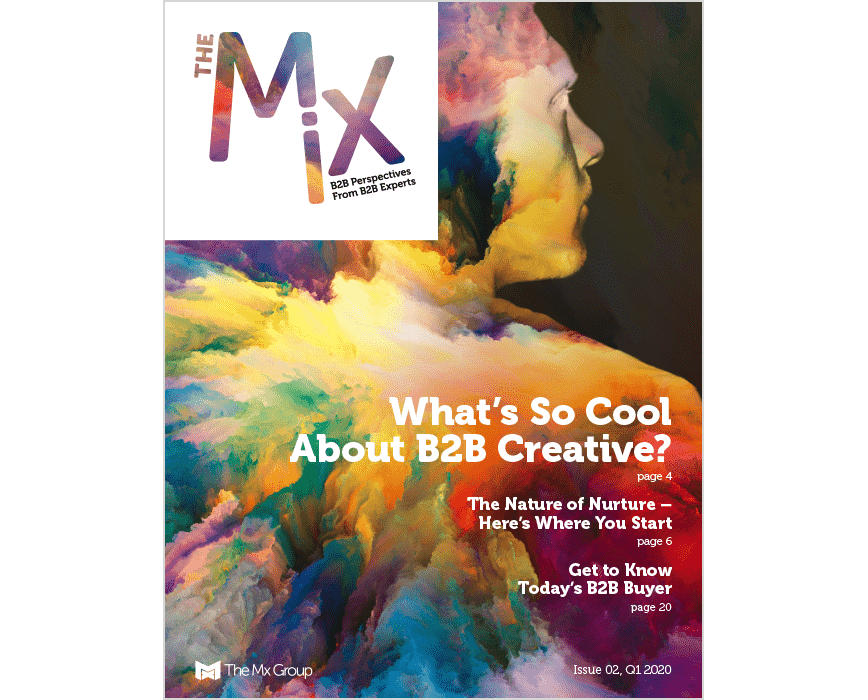cover of the mix magazine issue 2, What's so cool about B2B creative?