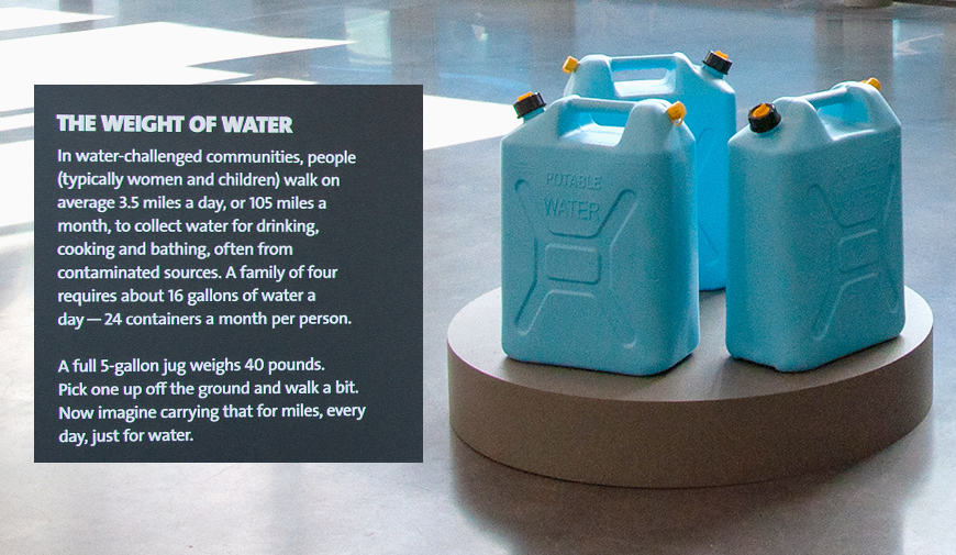 Grundfos weight of water exhibit