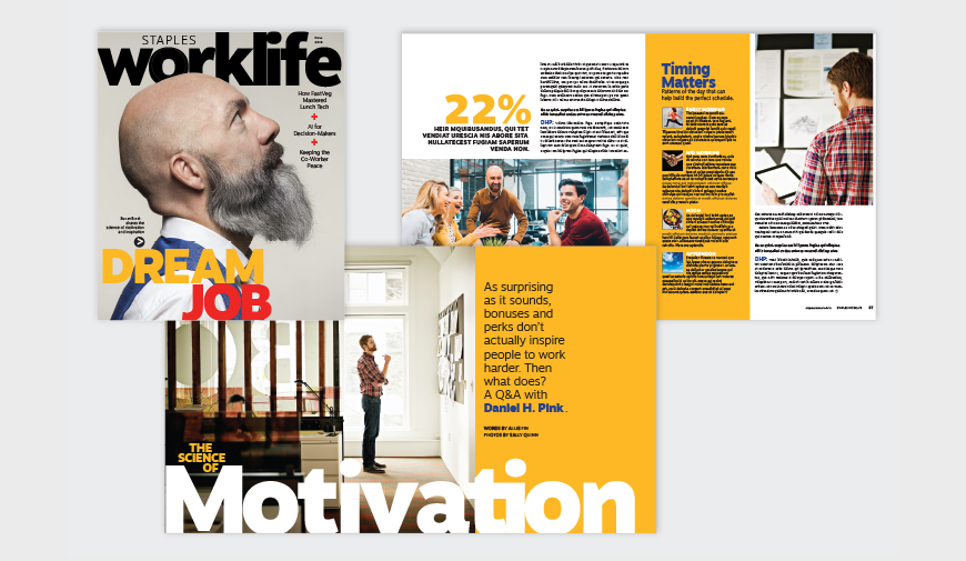 Staples Worklife magazine motivation