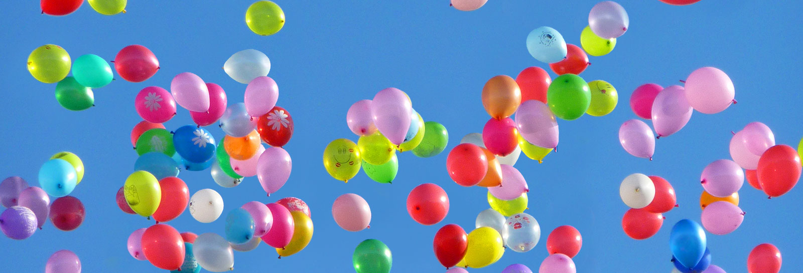 colorful balloons in the sky